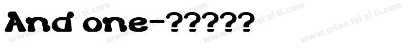 And one字体转换